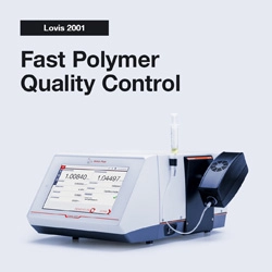 Lovis Viscometer to measure polymer-quality
