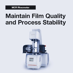 MCR Rheometer to analyze plastics processing