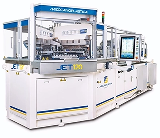 Plastic extrusion blow moulding machines