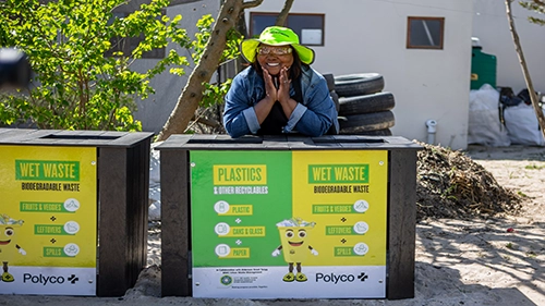 Recycling Bins made from recycled plastics supplied to schools